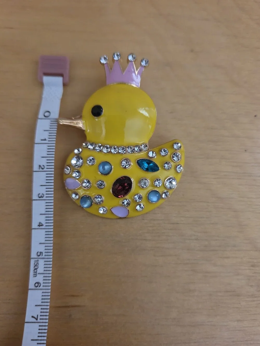Jeweled Chicken Brooch